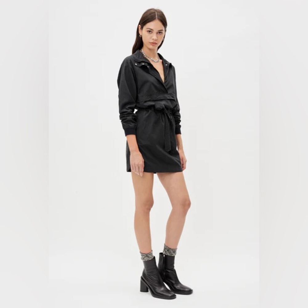 John Elliott Black Sail Pullover Dress